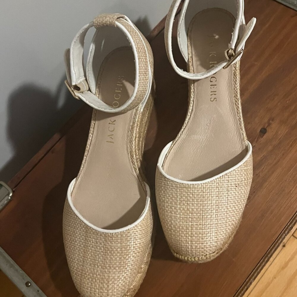 New Jack Rogers Womens Shoes Rogers Palmer Closed Toe Wedge - Size 8